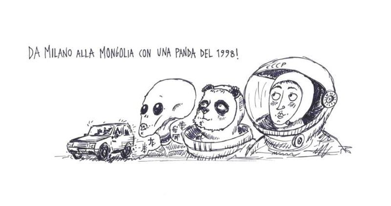 Da Milano alla Mongolia in Panda
