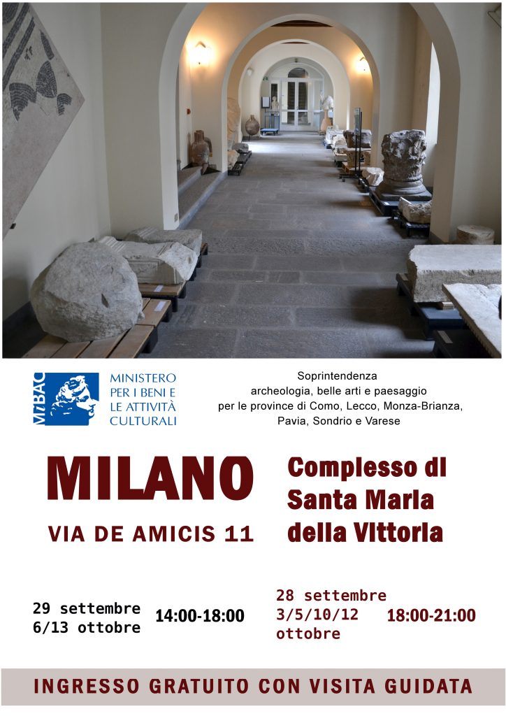 Archeologia a Milano aperture straordinarie