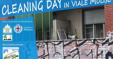 Cleaning day in Viale Molise