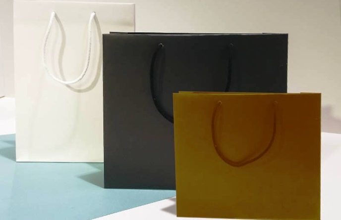 le shopper in carta lusso