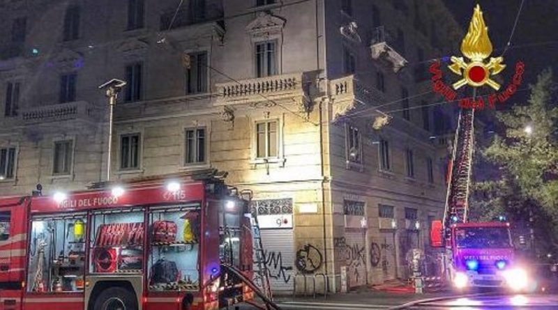 incendio viale Gorizia 34 Milano