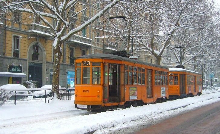 Risveglio con la neve a Milano