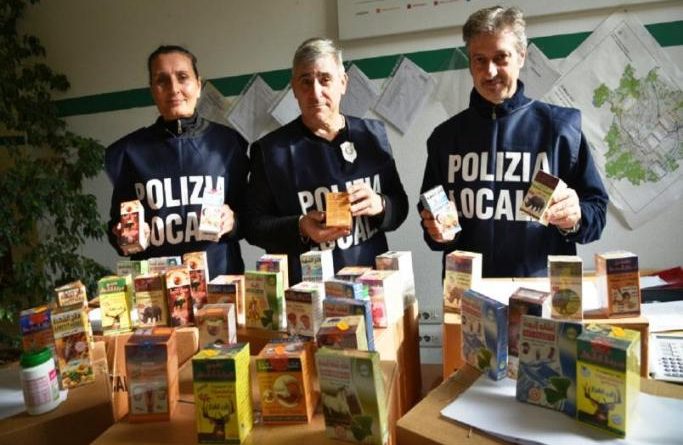 Integratori non a norma a Milano - sequestro dei ghisa