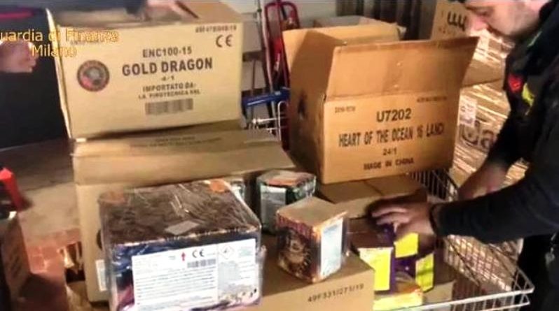 Botti di Capodanno sequestrati a Milano