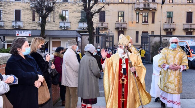 benedizione malati Milano 11 febbraio 2021