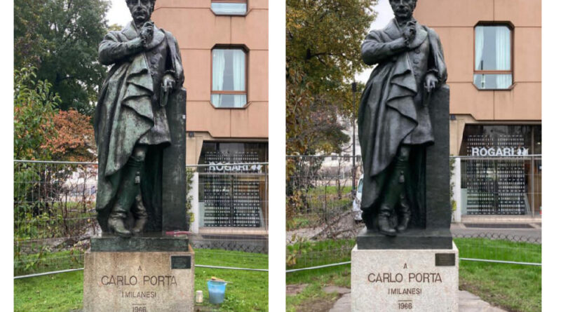 tutti gli interventi in corso per la rigenerazione delle statue - Carlo Porta