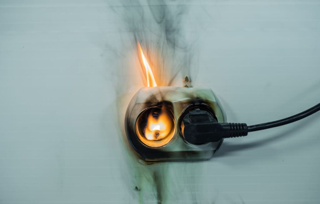 Componenti elettrici non sicuri