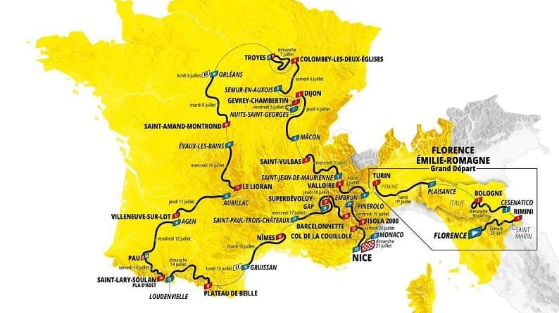 Tour de France 2024 Percorso