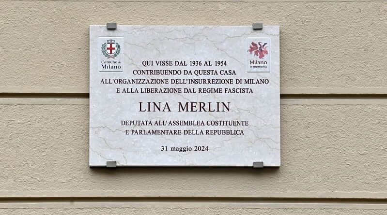 targa Merlin ph Comune Milano