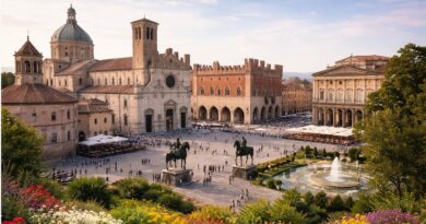 Cosa vedere a Piacenza: Palazzo Farnese esterni e cortili, architettura rinascimentale e spazi aperti